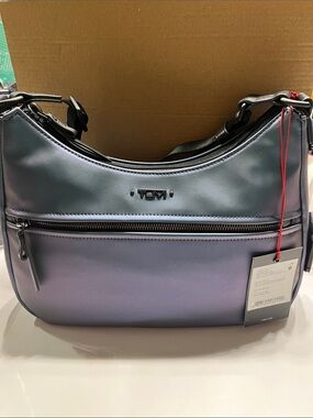 NWT Tumi Iridescent Slate-Purple Shoulder Bag